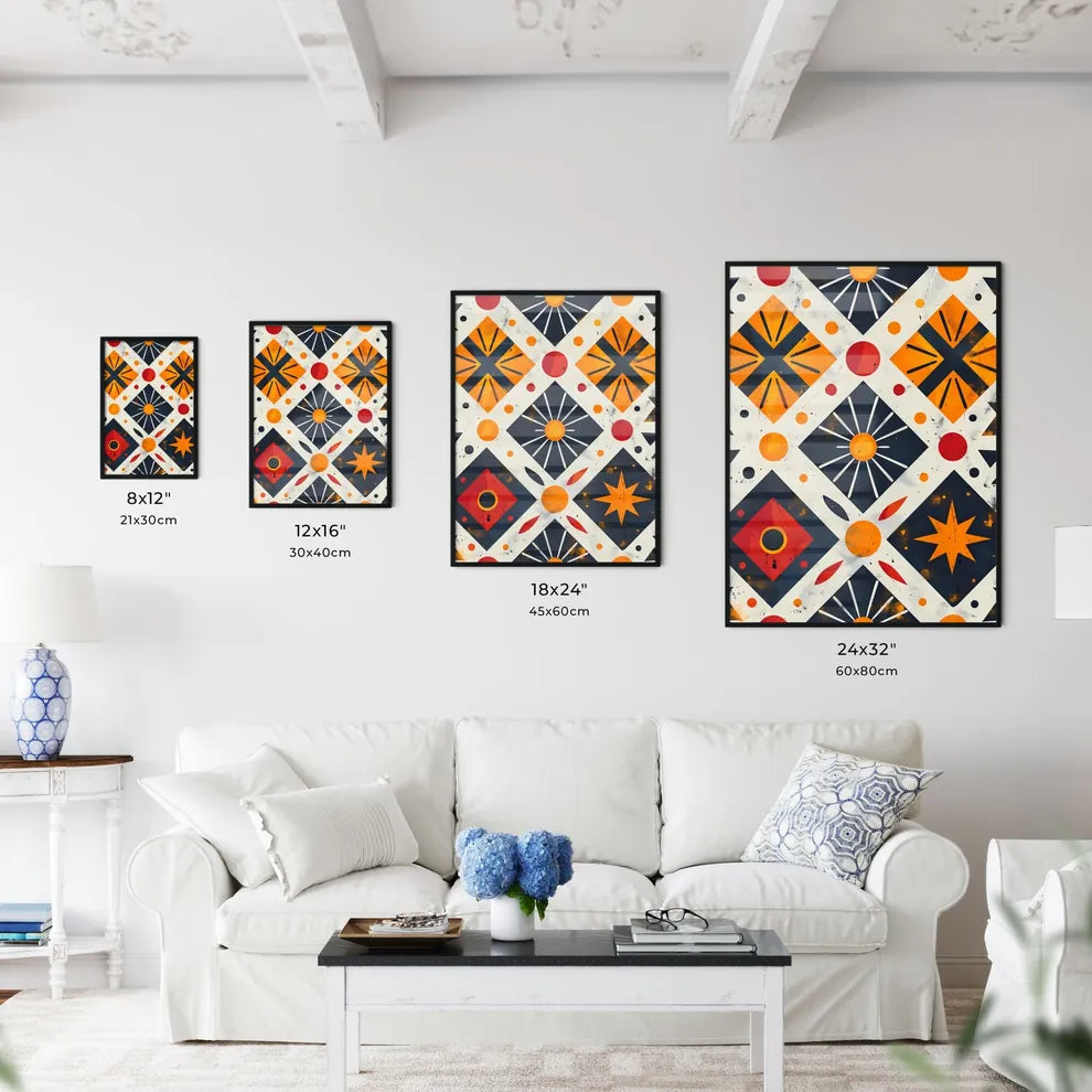 Afro Futuristic Tribal Monochrome Pattern - Kitchen Hangings