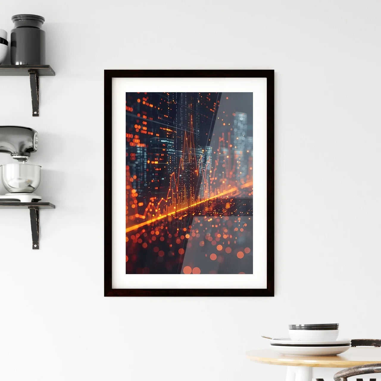 Diversification Strategy: Reduce Risk with Cross-Asset Investments in a Vibrant Metropolitan Canvas Custom Print