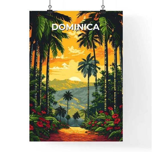 Dominica Tropical Forest Painting Poster
