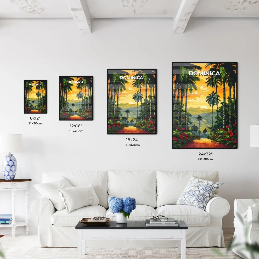 Dominica Tropical Forest Painting - Kitchen Hangings