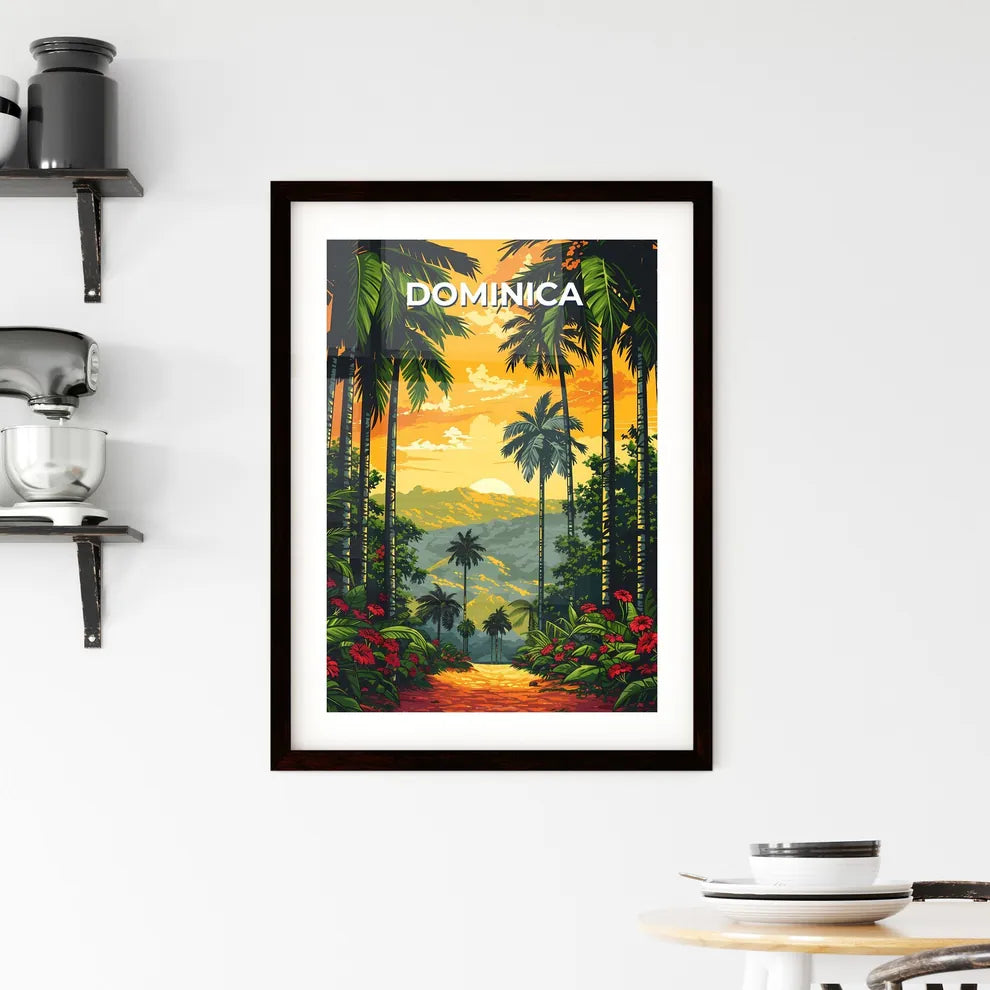 Dominica Tropical Forest Painting Framed Print