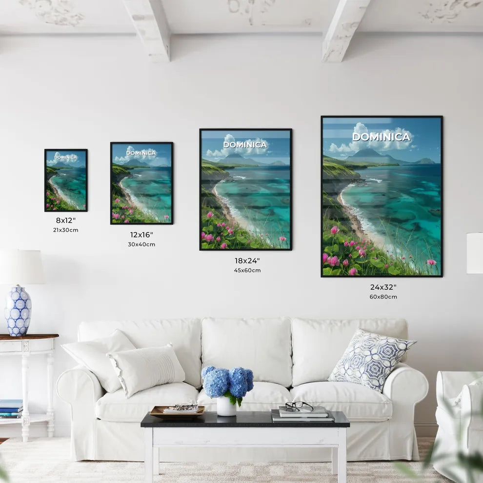 Vibrant Abstract Beach Painting with Tropica - Kitchen Hangings
