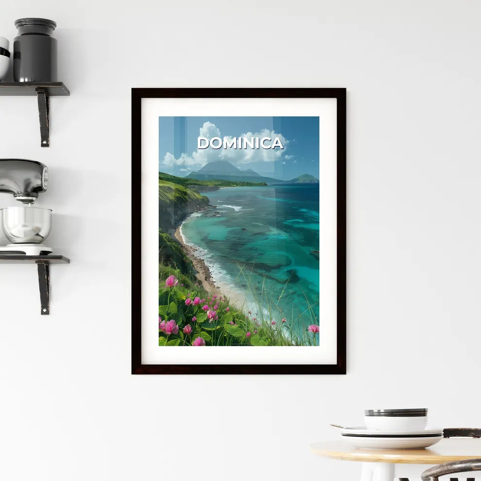 Vibrant Abstract Beach Painting with Tropica Framed Print