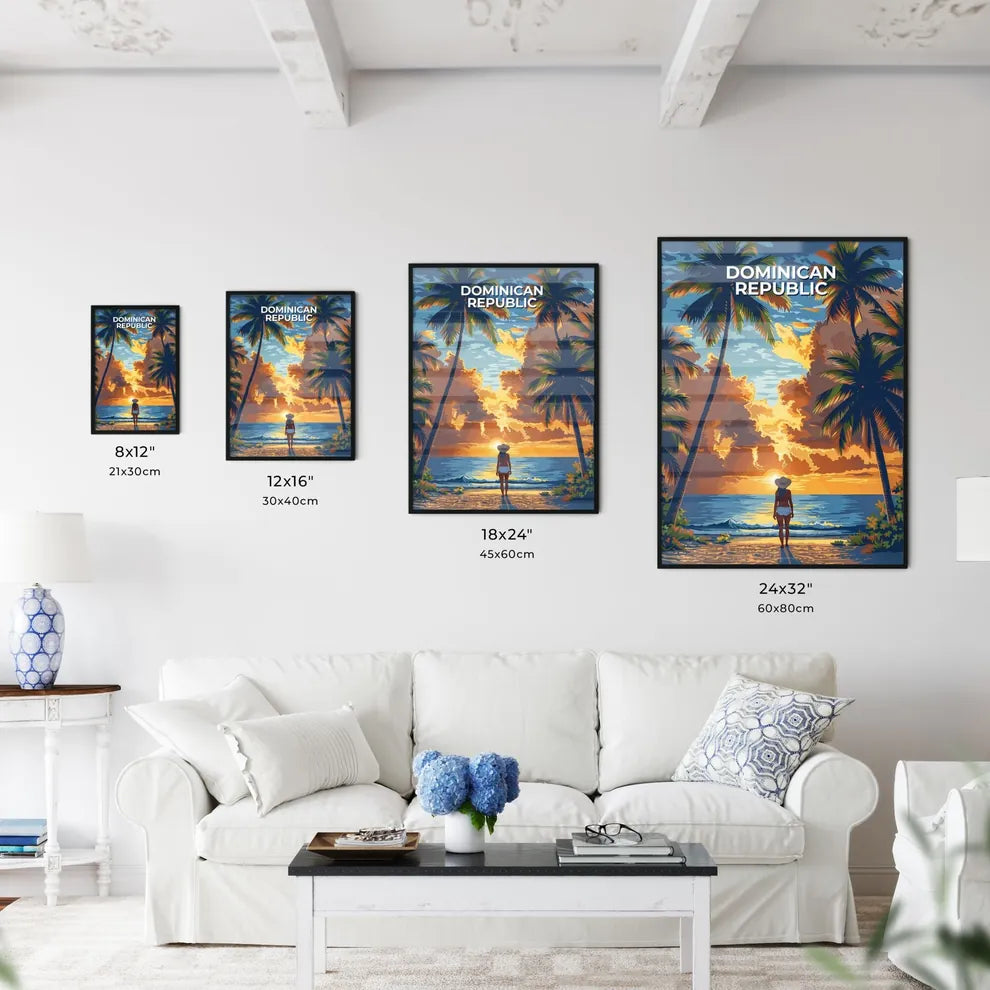 Vibrant Dominican Republic Beach Painting De - Kitchen Hangings