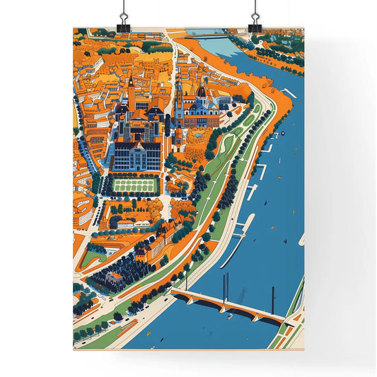 City Map - Artistic Urban Artwor Poster