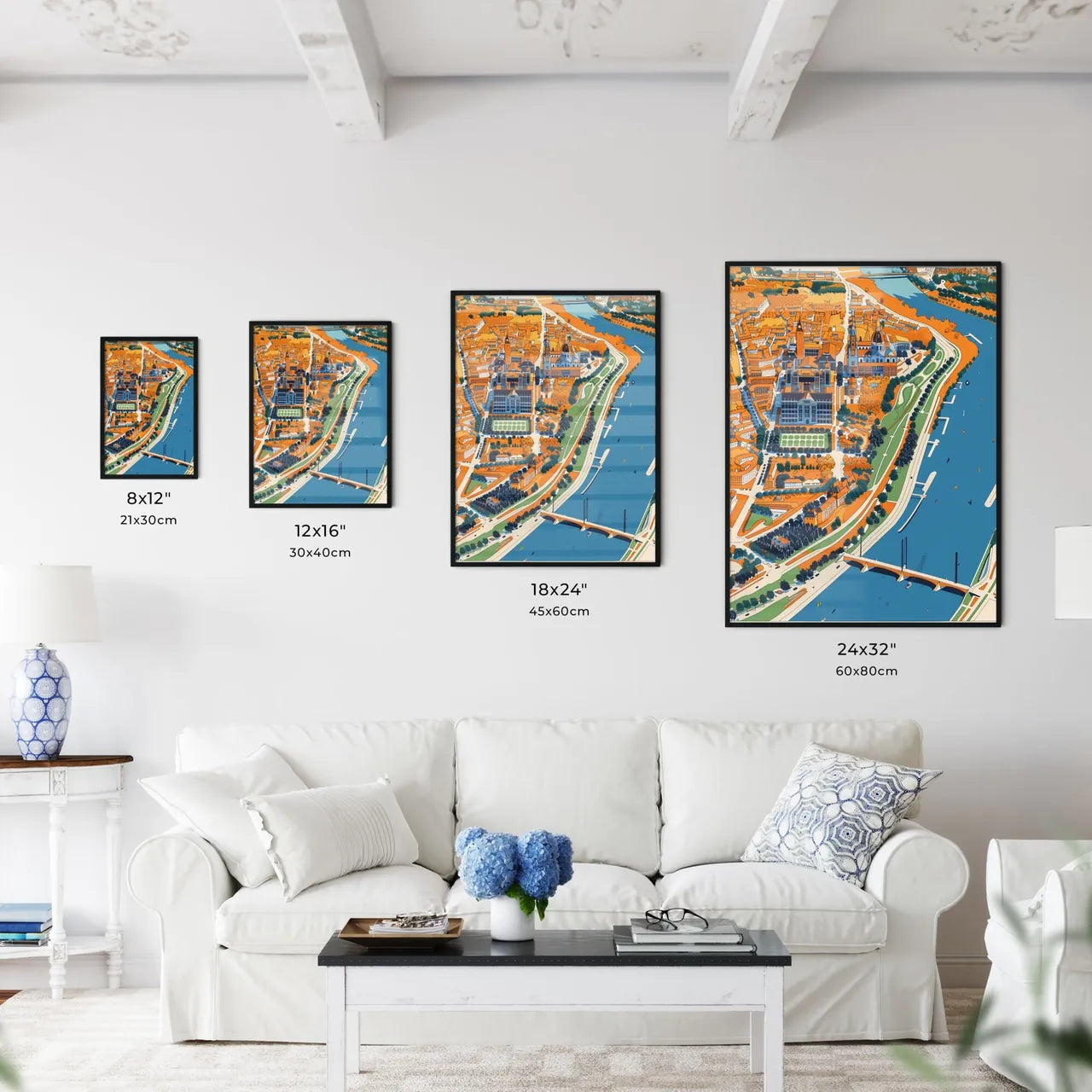 City Map - Artistic Urban Artwor - Kitchen Hangings