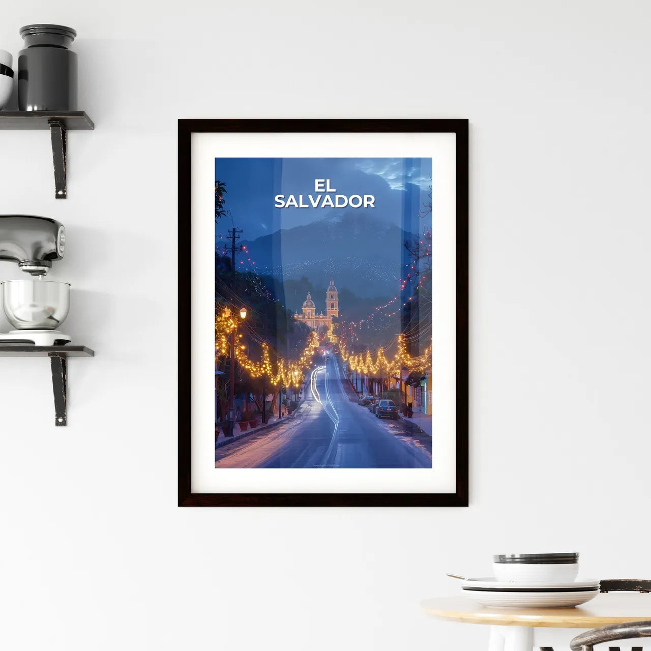 Vibrant Street Art Painting, El Salvador, North America, Travel, Art, Colorful, Culture, Tourism Custom Print