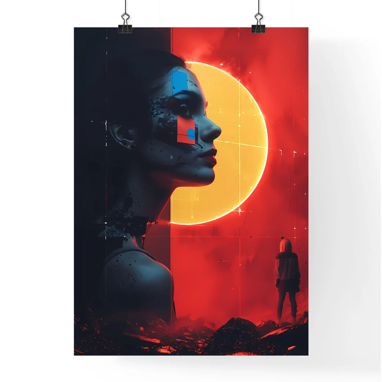 Minimalist Music Album Cover Art Featuring V Poster