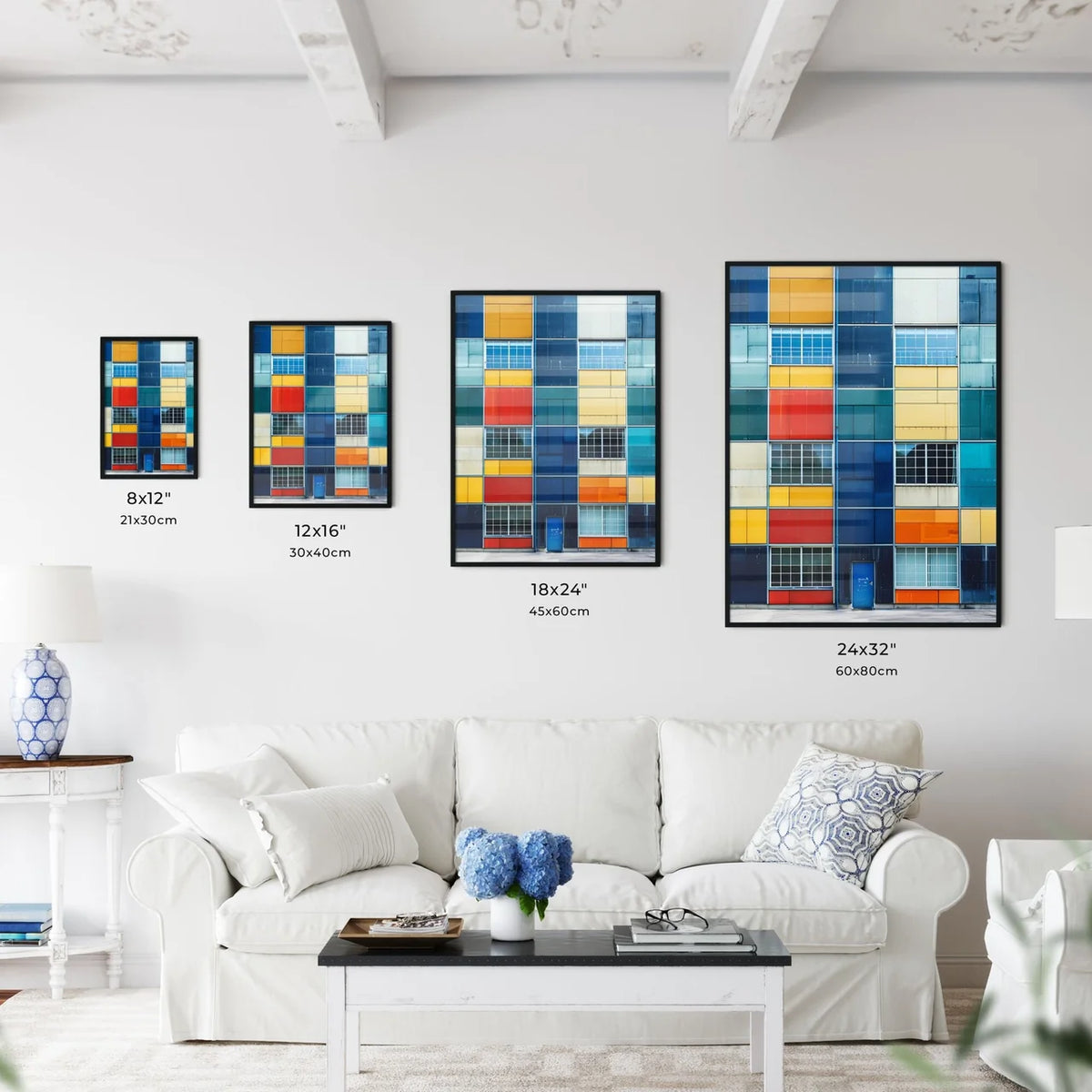 Of architectural color palettes, symbolizing the midpoint of a project ...