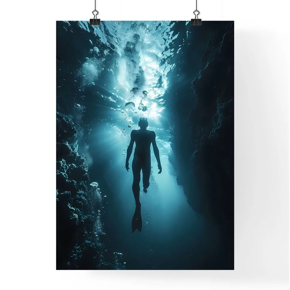 Artistic Underwater Explorati Poster