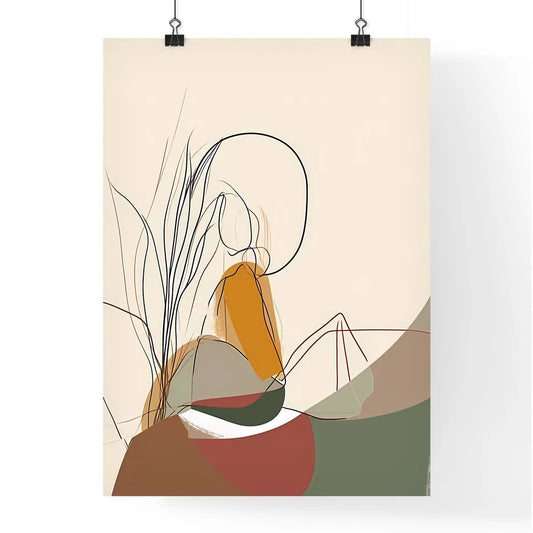 Vibrant Boho Gouache Poster Poster