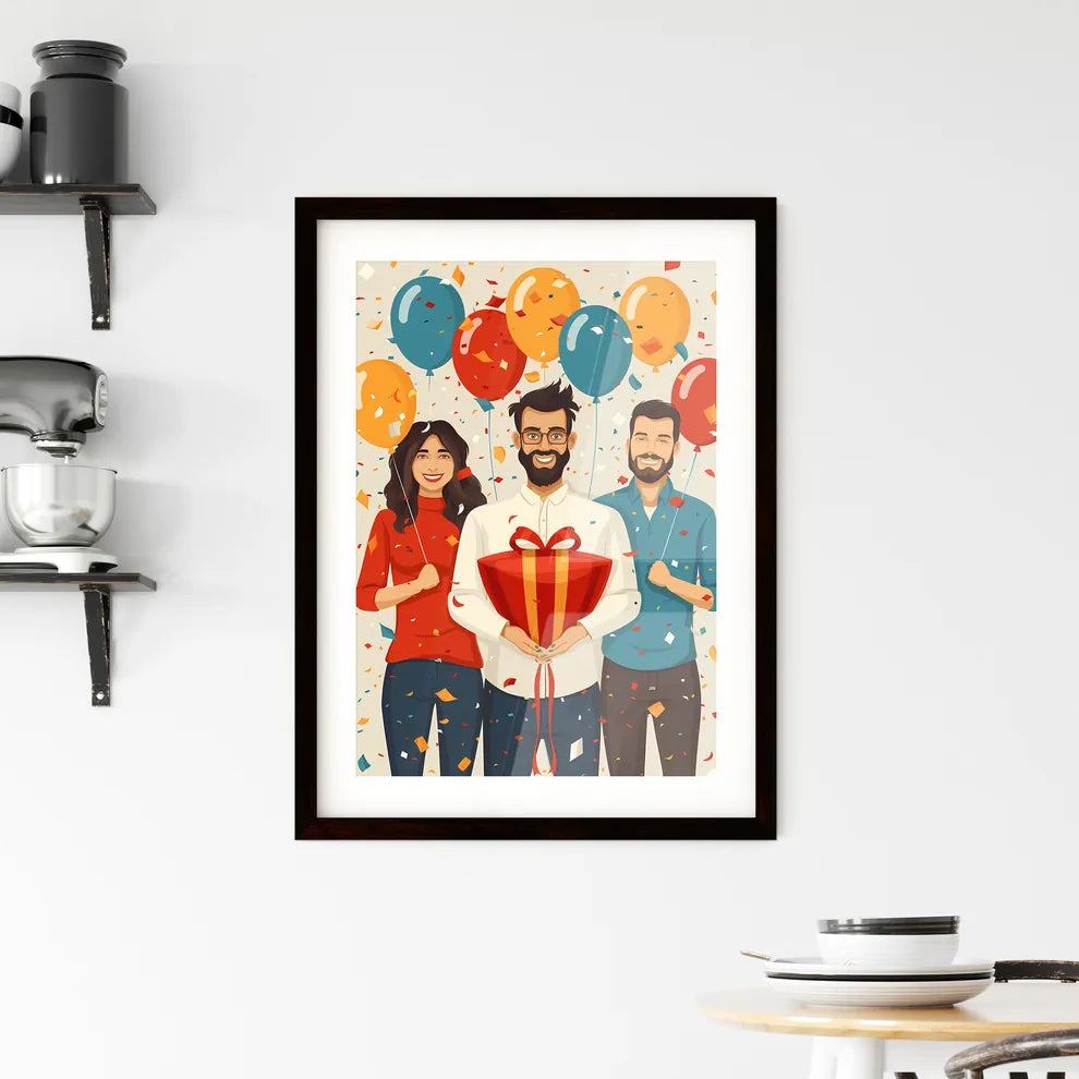 Vibrant Artistic Background for Friendship D Framed Print