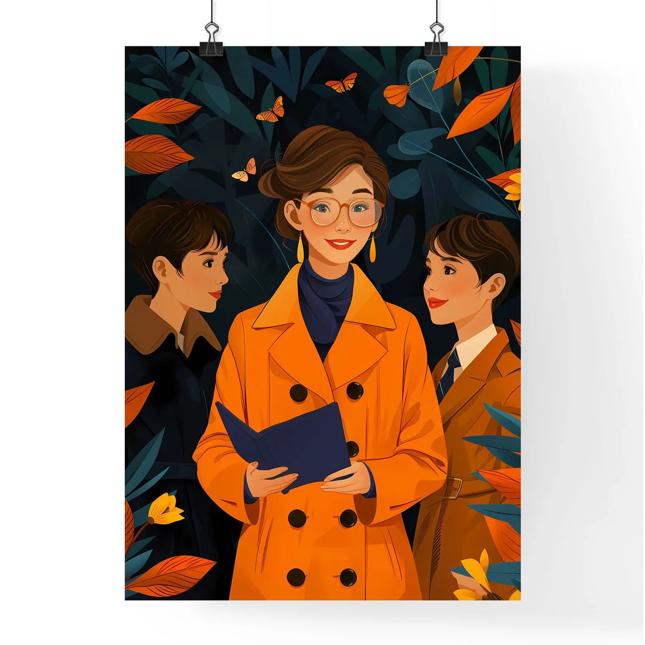 Vibrant Flat Design Teachers Day Template sh Poster