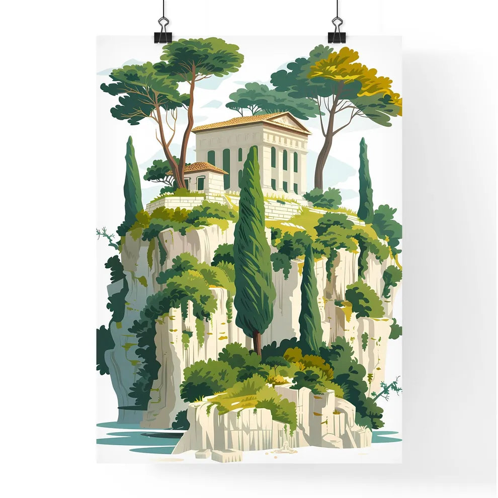 Majestic Travertines of Pamukkale: A Colorful Artwork of Nature's Architecture in Turkey Poster