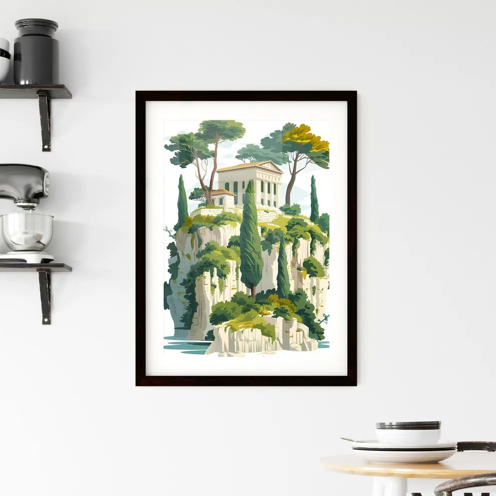 Majestic Travertines of Pamukkale: A Colorful Artwork of Nature's Architecture in Turkey Custom Print