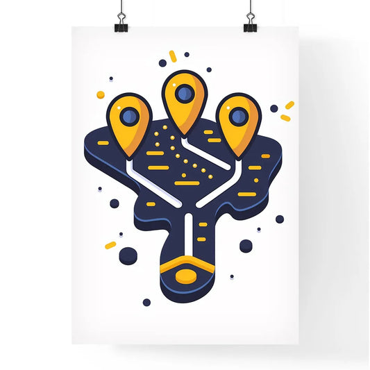 Vibrant Yellow Birds Eye View Poster