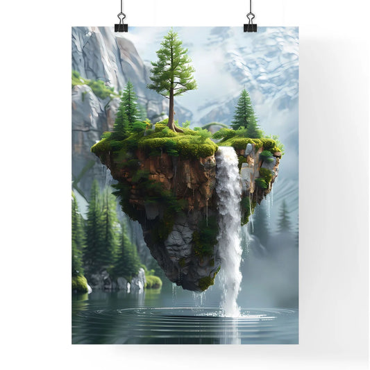 Atmospheric Fantasy Landscape Poster