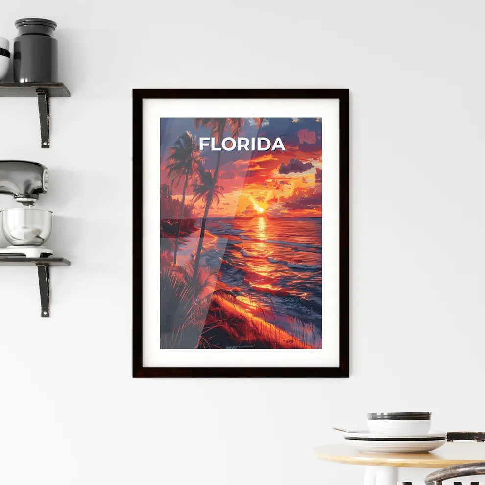 Vibrant Abstract Painting Depicting a Stunni Framed Print