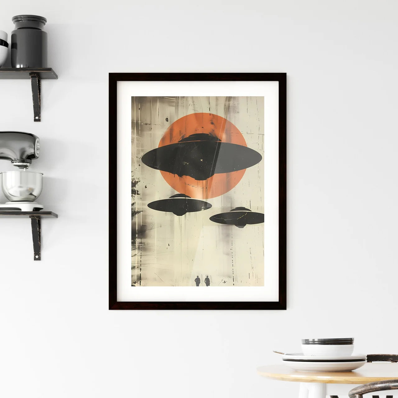 Modern Minimalist Art UFOs |  Framed Print