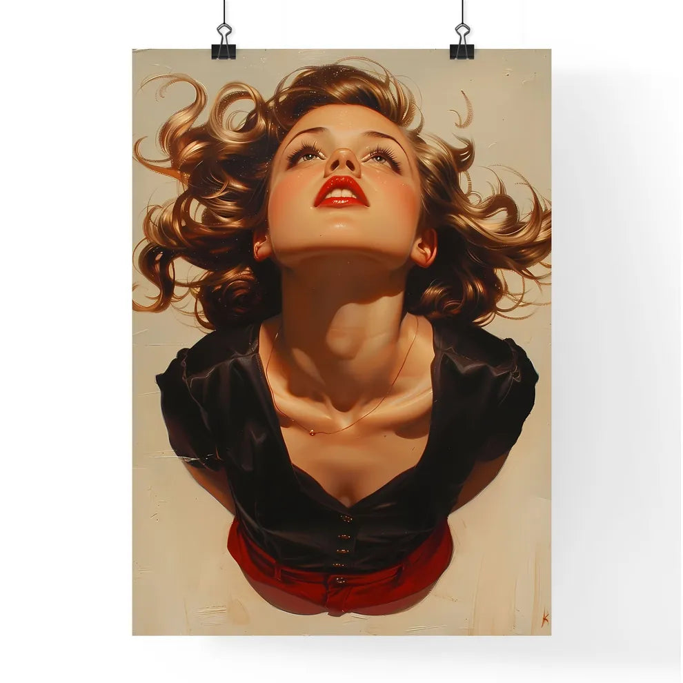 Artful Woman Portraiture Poster