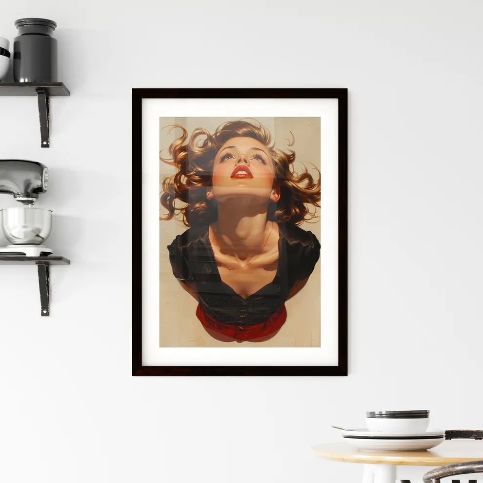 Artful Woman Portraiture Framed Print