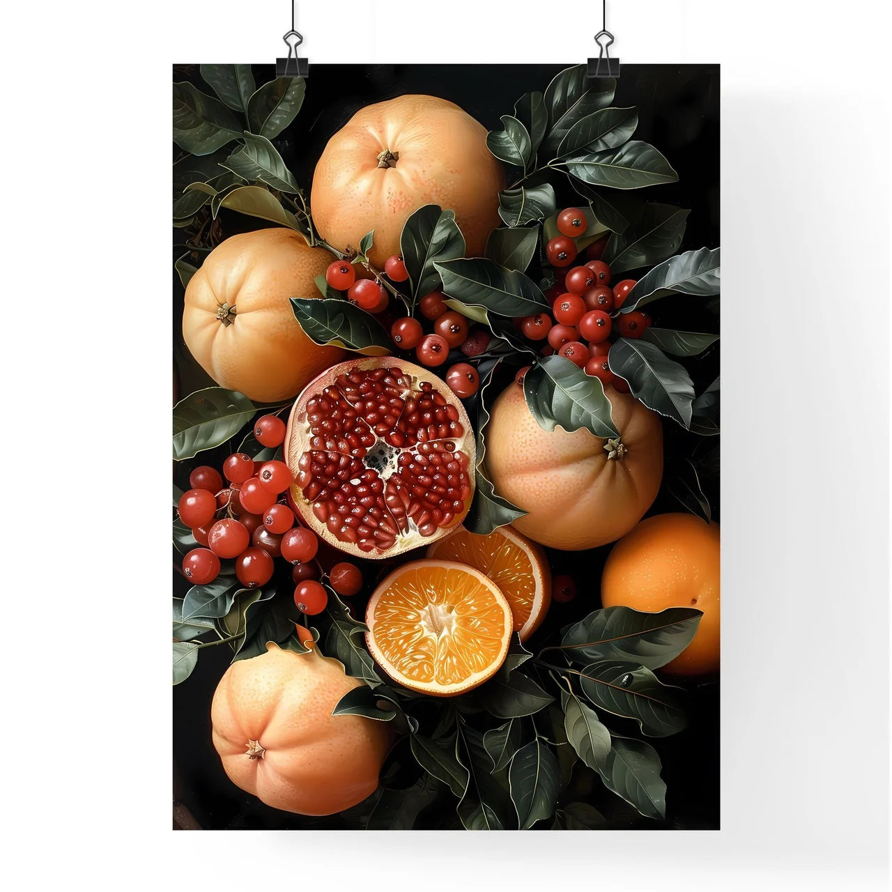 Vibrant Contemporary Still Life Painting of  Poster