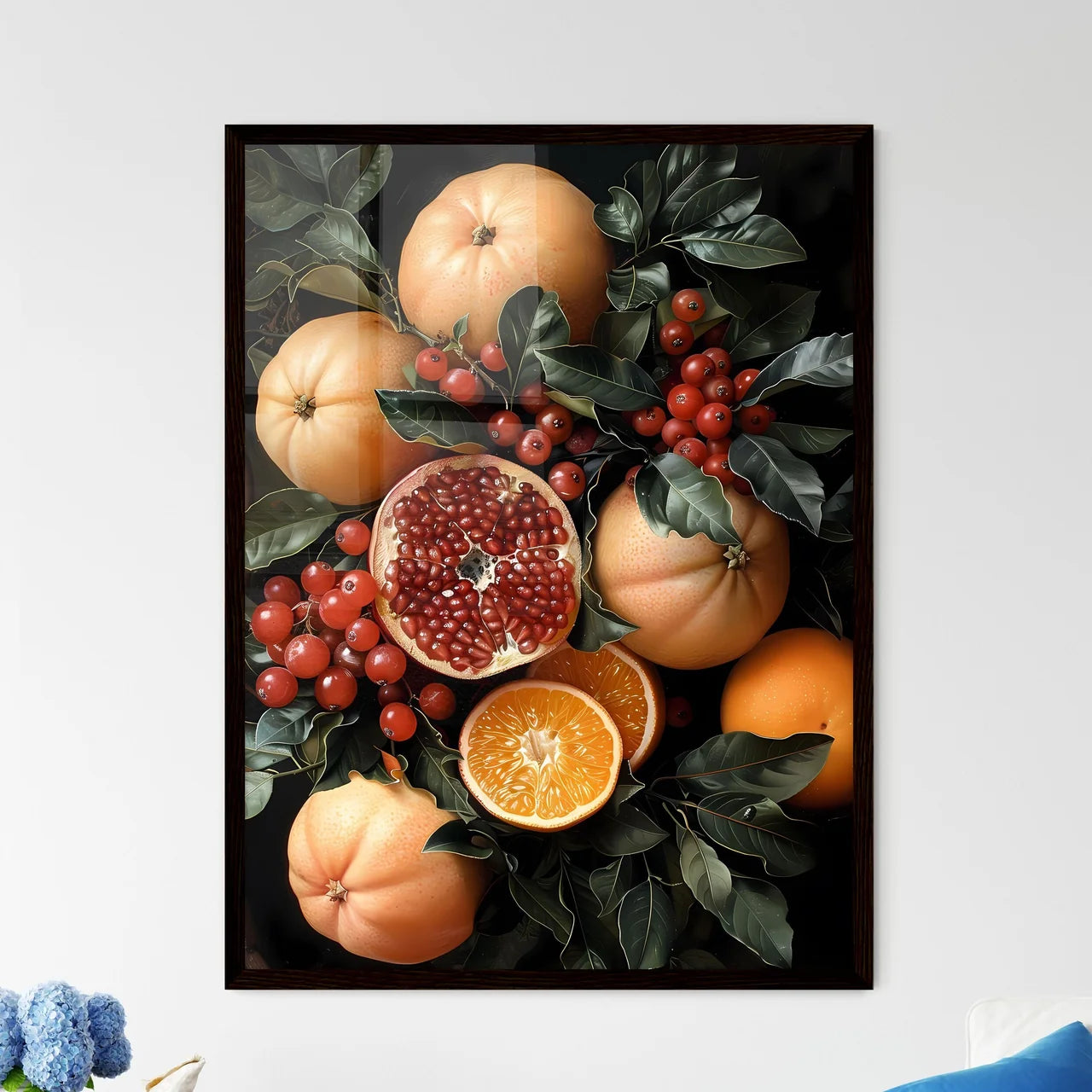 Vibrant Contemporary Still Life Painting of  - Framed Art Print