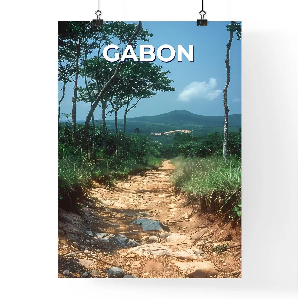 Forest Path Painting Poster