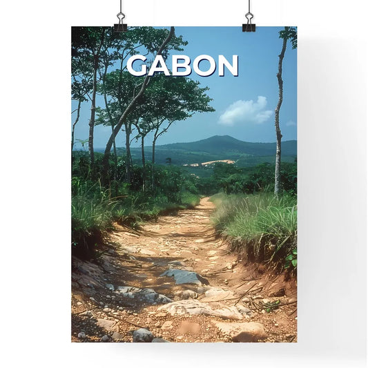 Forest Path Painting Poster