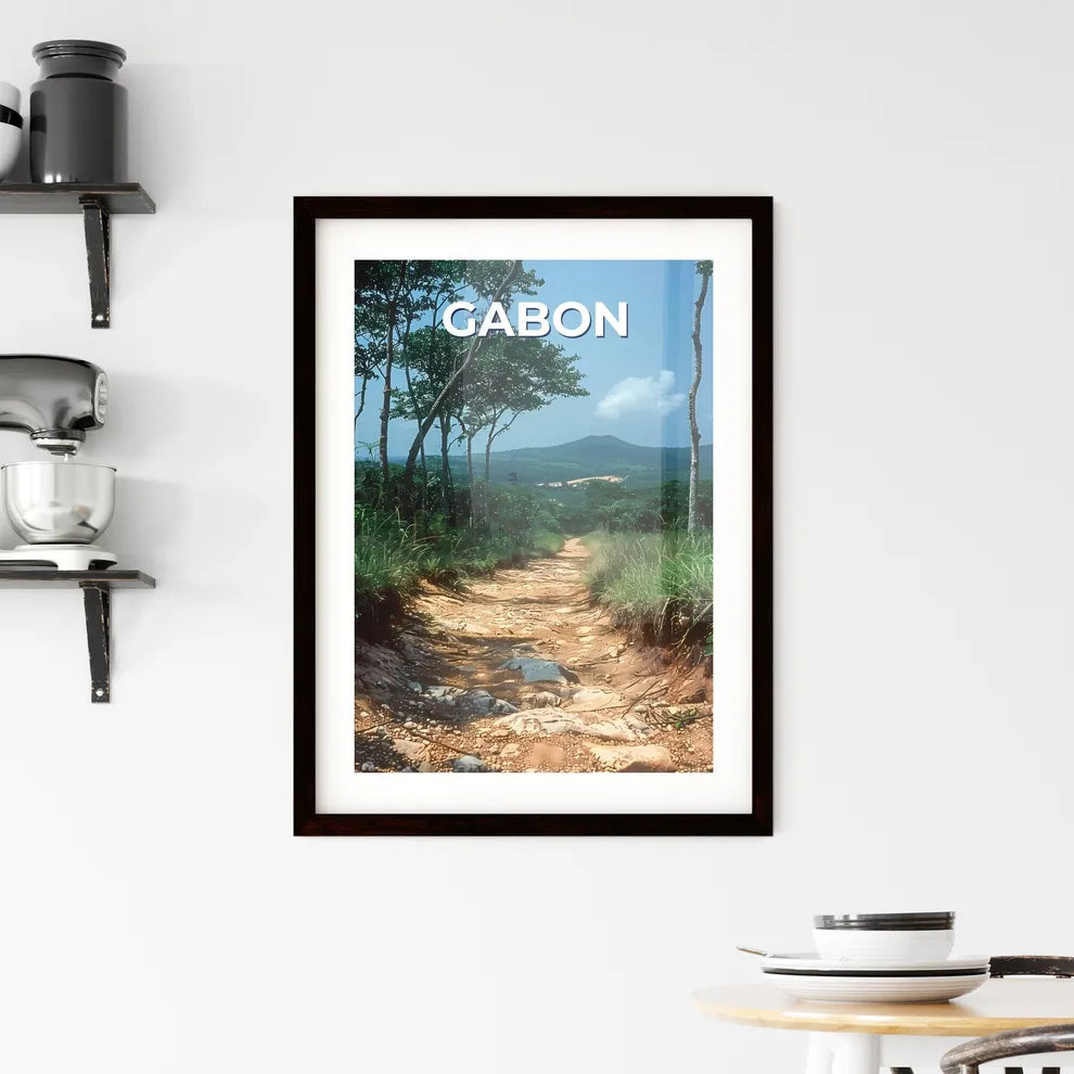 Forest Path Painting Framed Print