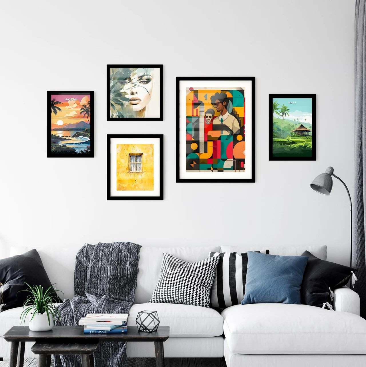 Abstract Art Depicting the Onboarding Proces Wall Art