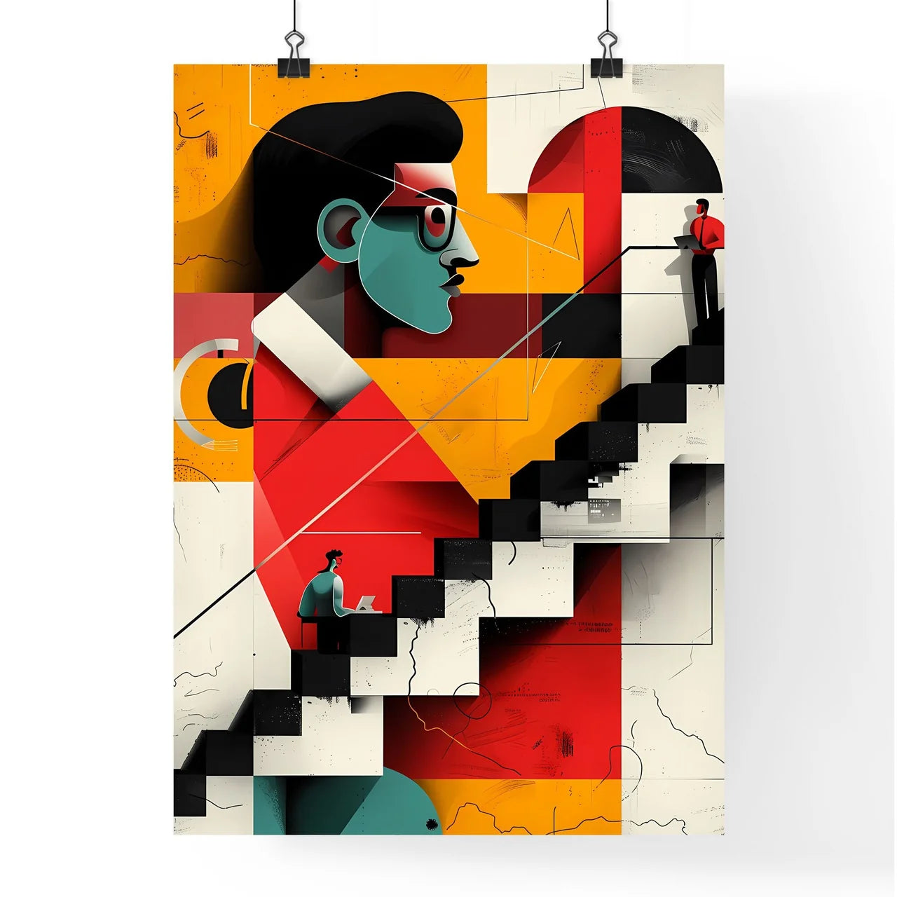 Onboarding Process Art Poster