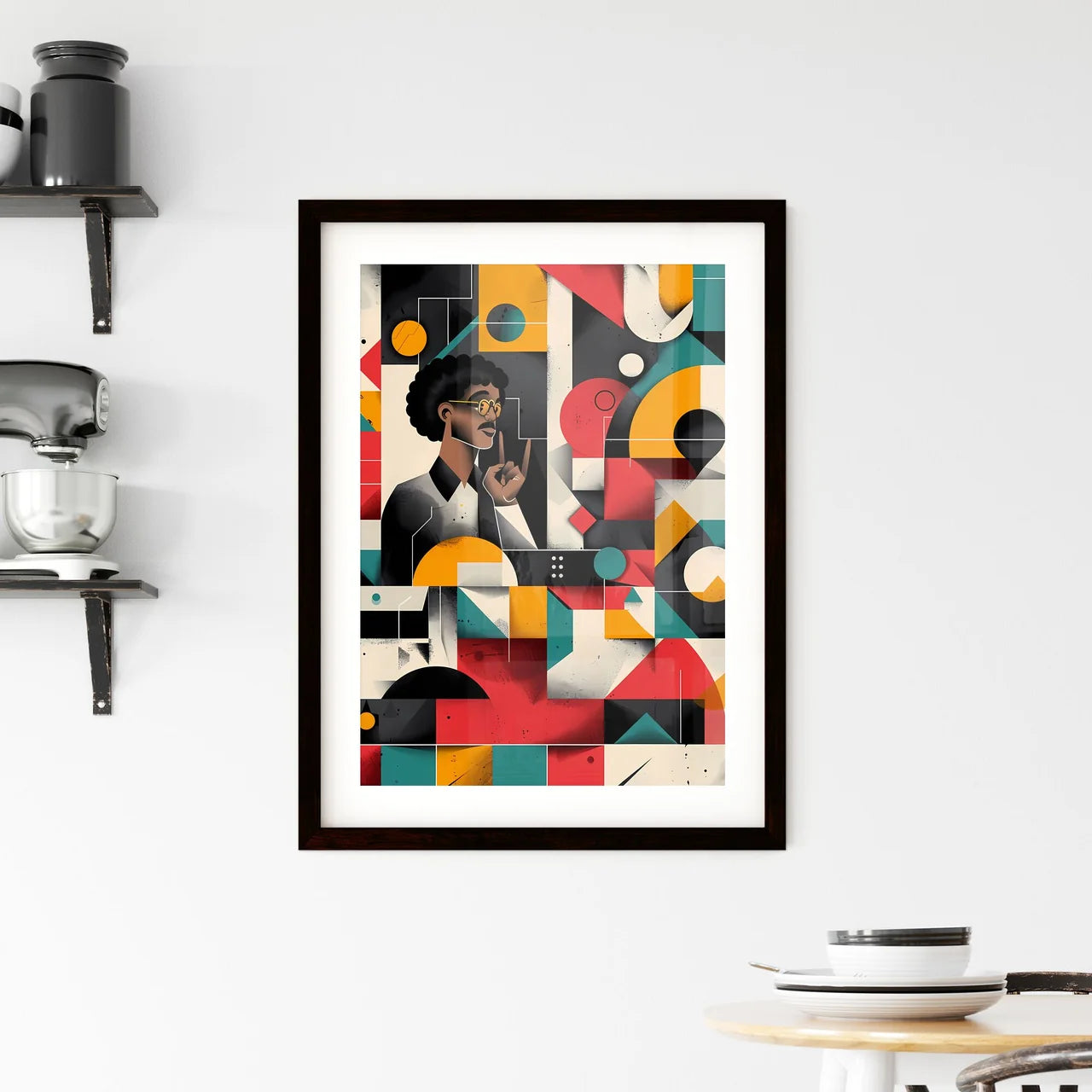 Vibrant Artistic Onboarding Process Represen Framed Print