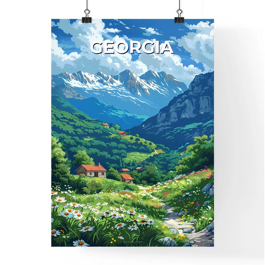 Panoramic Landscape Painting Poster