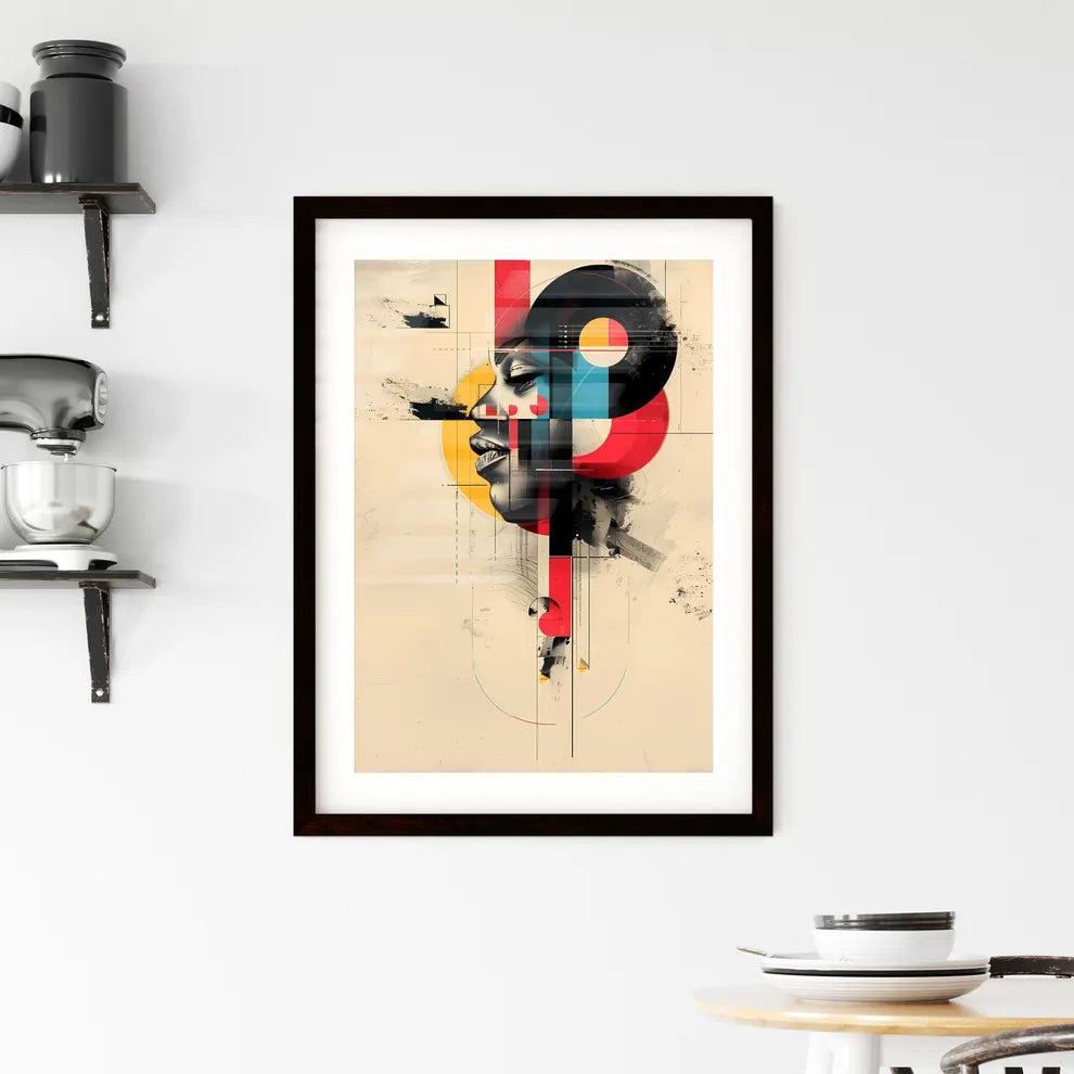 Bauhaus-inspired Artwork Framed Print