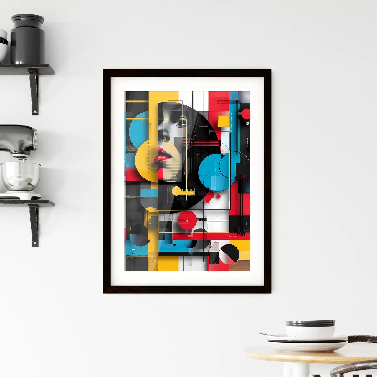 Vibrant Bauhaus Art - Colorful Painting Artw Framed Print