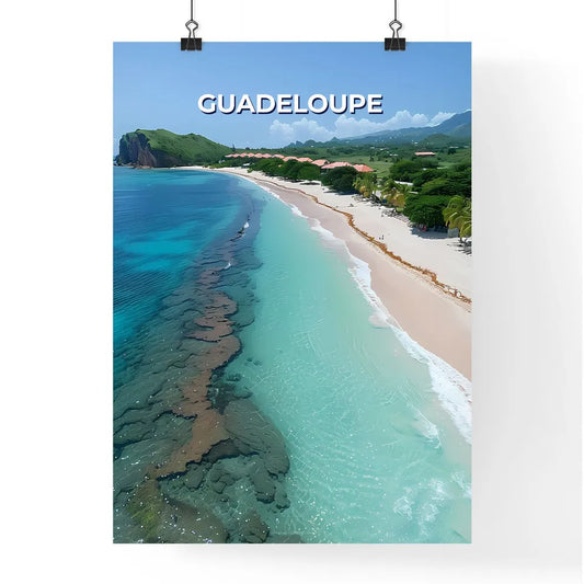 Vibrant Guadeloupean Beach Art Poster