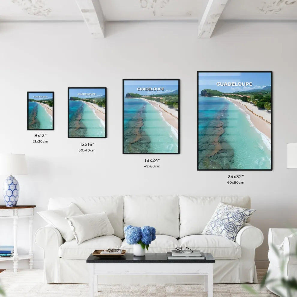 Vibrant Guadeloupean Beach Art - Kitchen Hangings