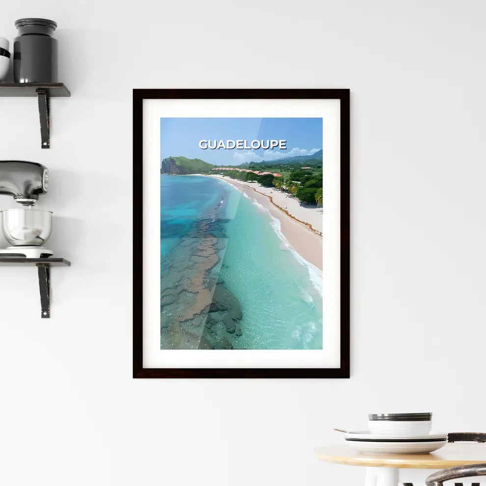 Vibrant Guadeloupean Beach Art Framed Print