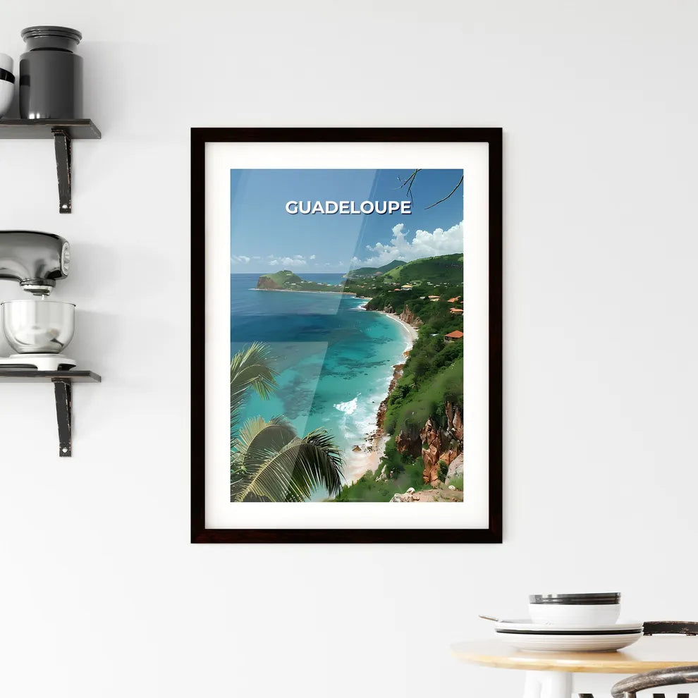 Caribbean Beach Painting Framed Print