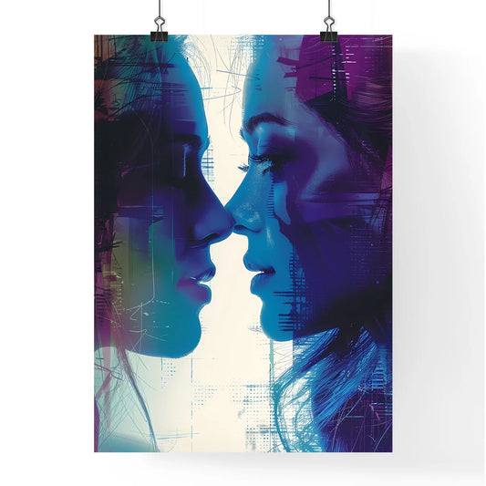Vibrant Double Exposure Risoprint Artwork Poster