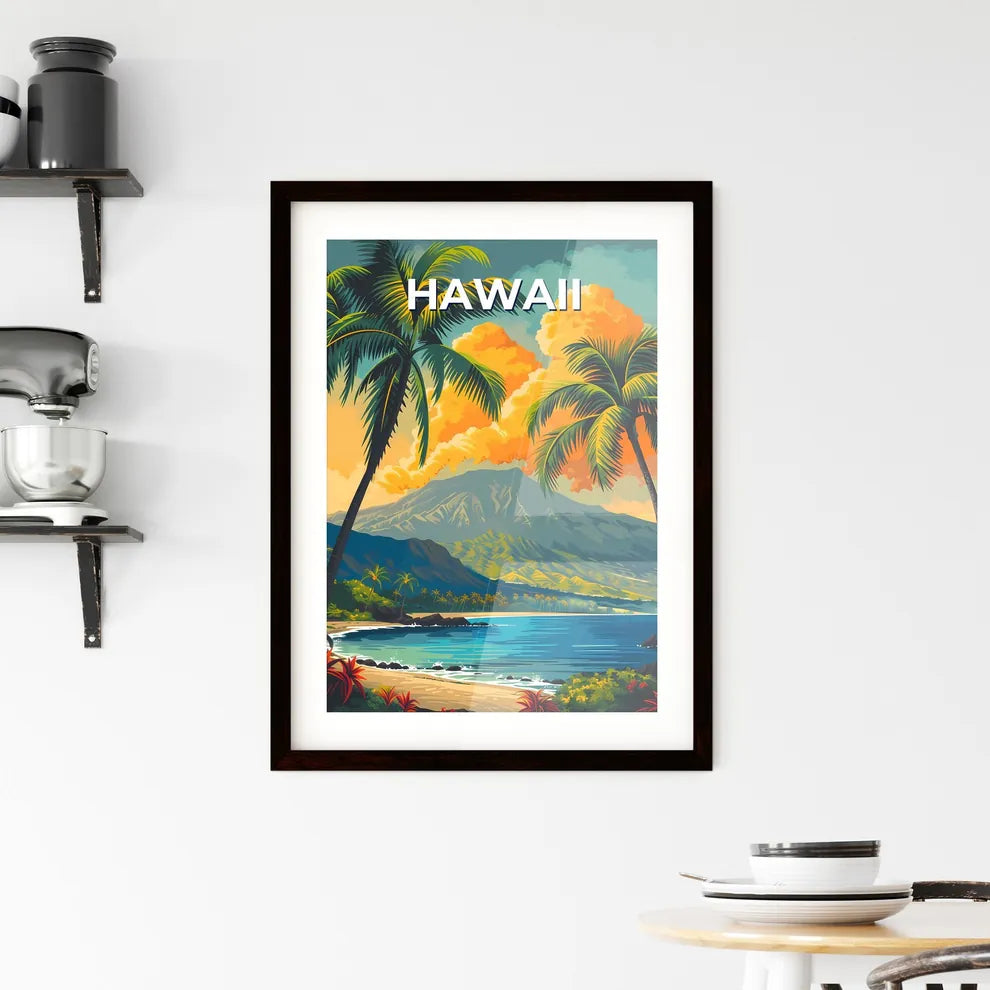 Hawaii Beach Artwork Framed Print
