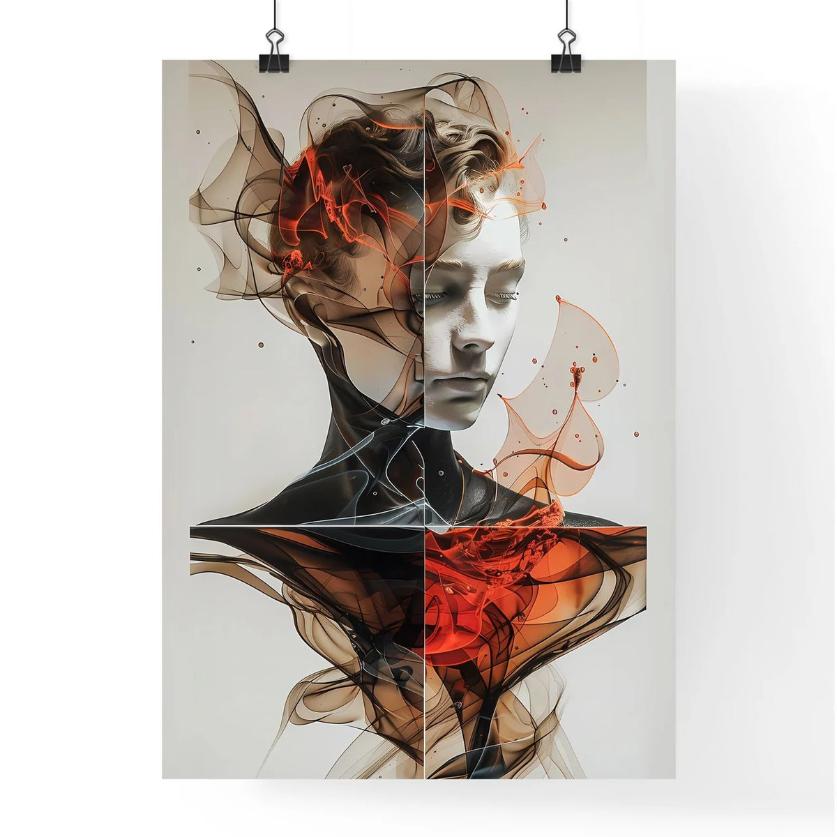 Abstract Vibrant Painting Poster