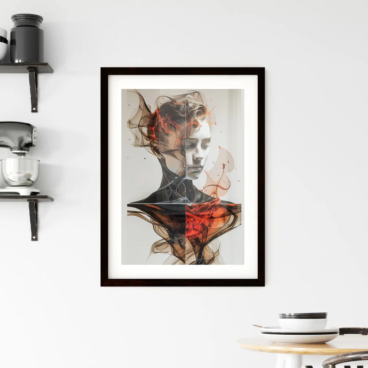 Abstract Vibrant Painting Framed Print