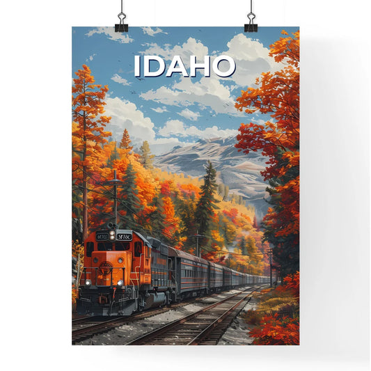 Colorful Train Art Print Poster