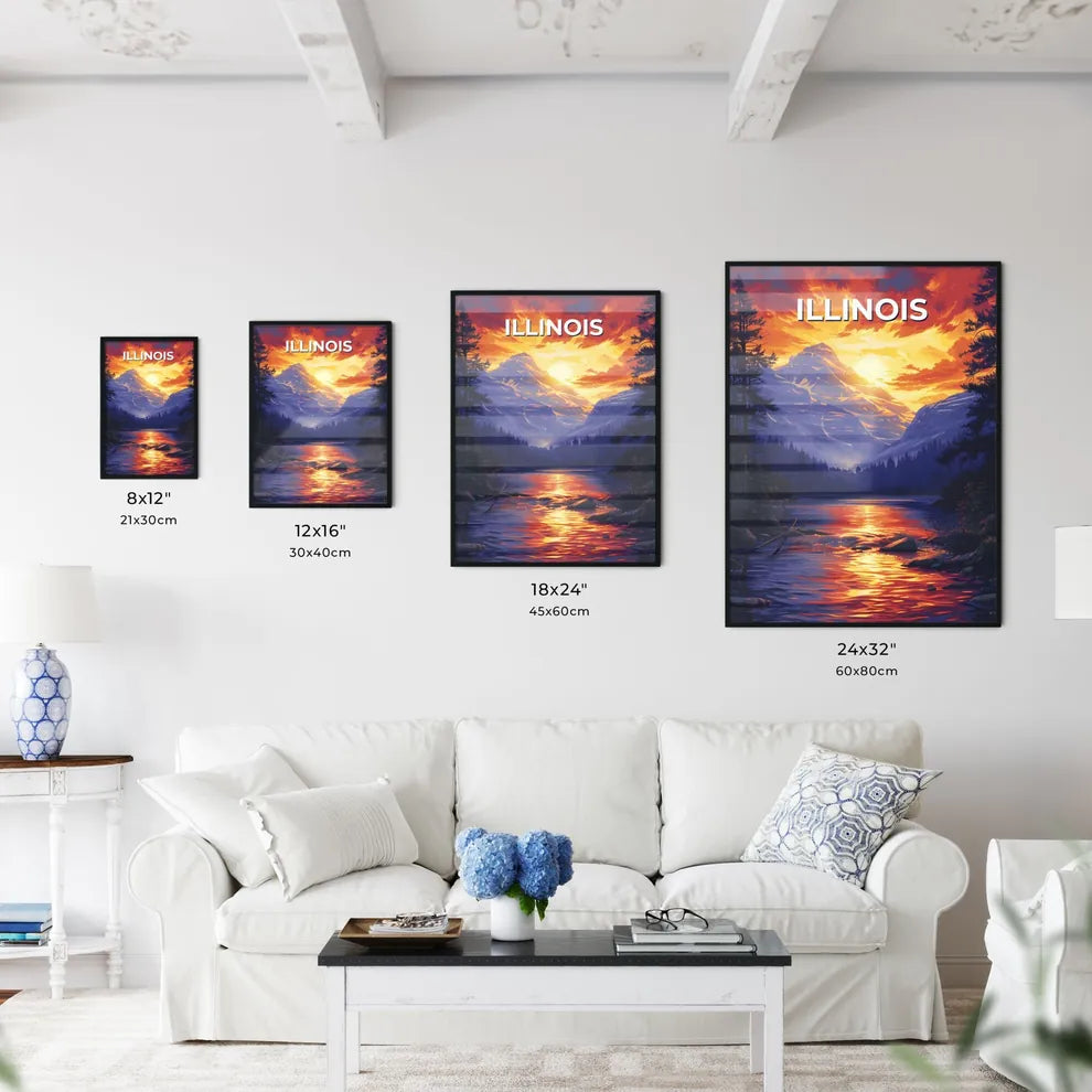 Striking Sunset Canvas Painting - Kitchen Hangings