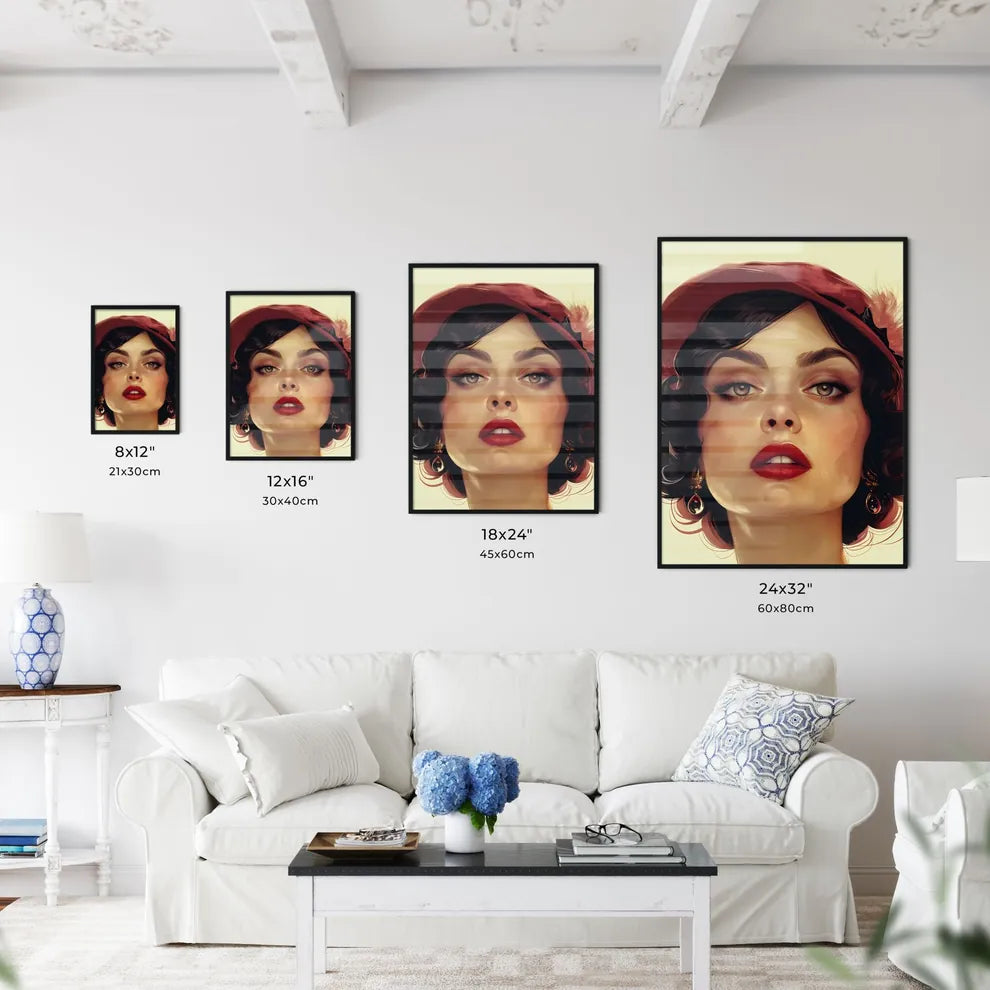 Vibrant 1930s Starlet Portrait - Kitchen Hangings