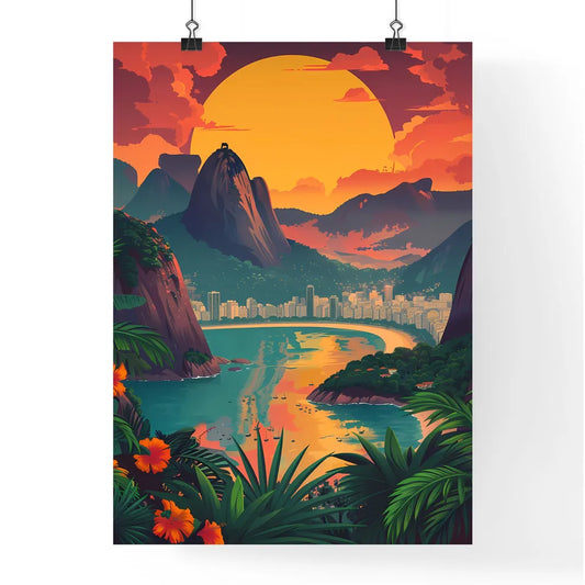Evocative Cityscape of Rio de Janeiro Poster