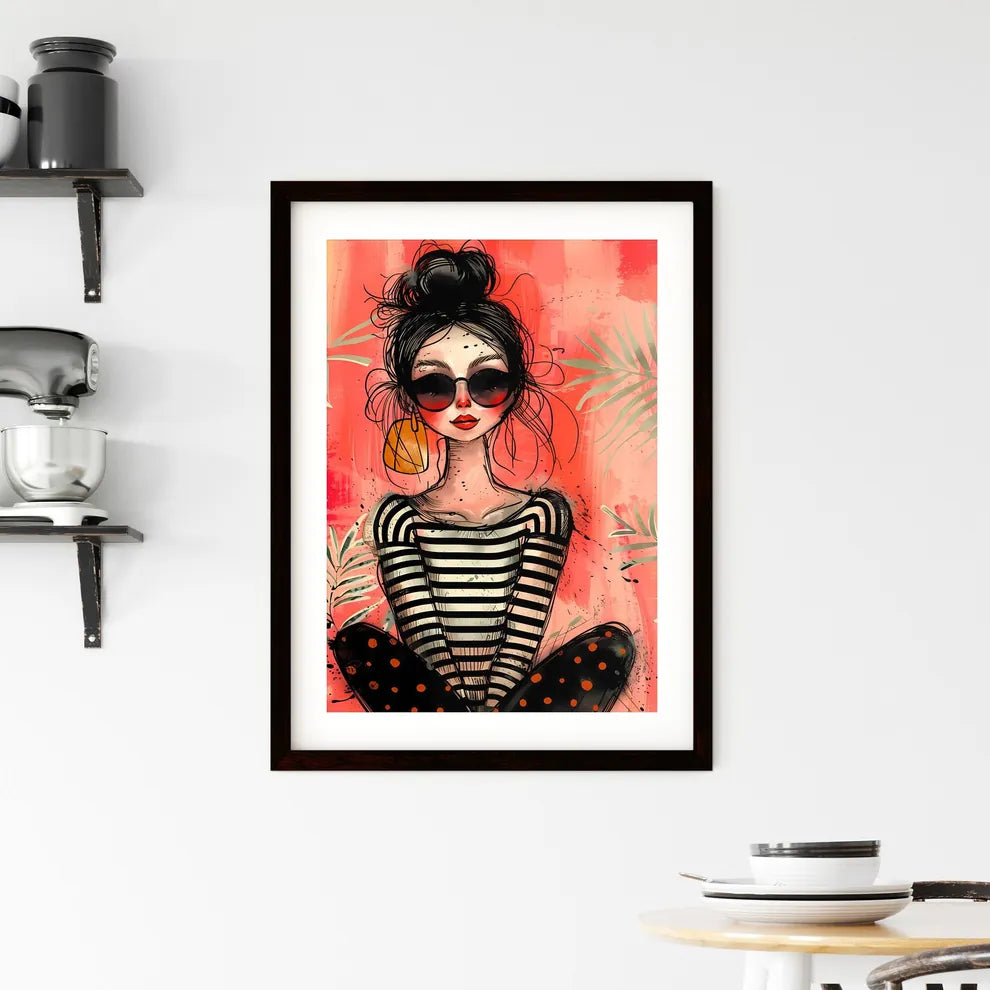 Vibrant Quirky Painting Framed Print