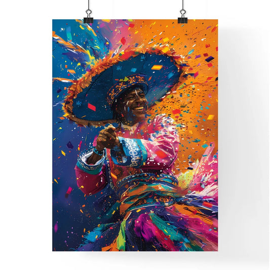 Vivid Carnival Kaleidoscope Poster